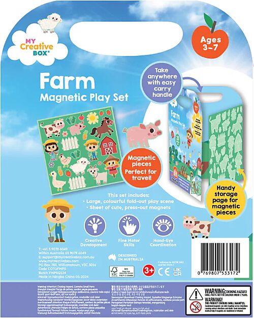 My Creative Box Set Magnetico Fattoria My Creative Box - Età 3+ Giochi Creativi