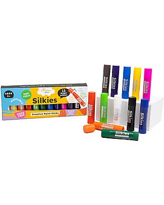 My Creative Box Silkies Pastelli di Pittura My Creative Box - 12 Colori - Età 3+ Giochi Creativi