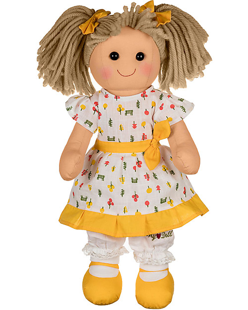 My Doll Bambola Ayla con Abito Giallo in Stoffa - Fatta a Mano - 42 cm Bambole