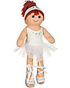 My Doll Bambola Ballerina Bianca Tiffany in Stoffa - Fatta a Mano -32 cm Bambole