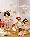 My Doll Bambola Ballerina Rosa Fanny in Stoffa - Fatta a Mano - 32 cm Bambole