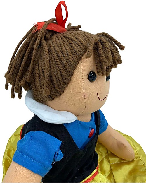 My Doll Bambola Biancaneve con 7 Nani in Stoffa - Fatta a Mano - 42 cm Bambole