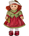 My Doll Bambola con Abito a Pois Jessica in Stoffa - Fatta a Mano - 42 cm Bambole