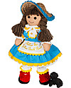 My Doll Bambola Dorothy de "il mago di Oz" - Fatta a Mano - 42 cm Bambole