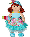 My Doll Bambola Floreale Kat in Stoffa - Fatta a Mano - 42 cm Bambole
