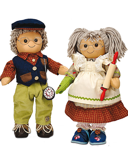My Doll Bambola Nonno in Stoffa - Fatta a Mano - 42 cm Bambole