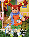 My Doll Bambola Pippi Calzelunghe in Stoffa - Fatta a Mano - 42 cm Bambole