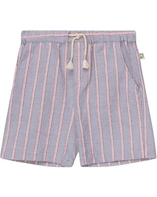 My Little Cozmo Bermuda - Blu/Grigio - Certificato Better Culture Initiative - 100% Cotone Bio Pantaloni Corti