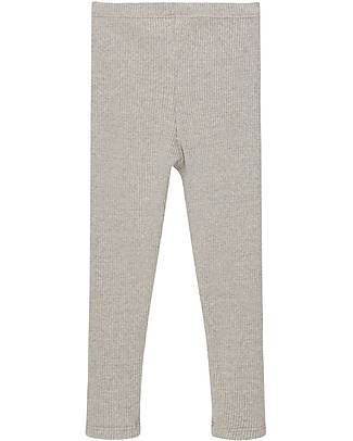 My Little Cozmo Leggings a Coste - Grigio Chiaro - Tessuto Organico Leggings
