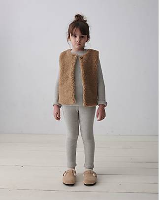 My Little Cozmo Leggings a Coste - Grigio Chiaro - Tessuto Organico Leggings