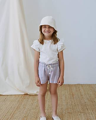 My Little Cozmo Pantaloncini - Blu/Grigio - Certificato Better Culture Initiative - 100% Cotone Bio Pantaloni Corti