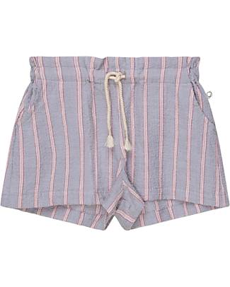 My Little Cozmo Pantaloncini - Blu/Grigio - Certificato Better Culture Initiative - 100% Cotone Bio Pantaloni Corti
