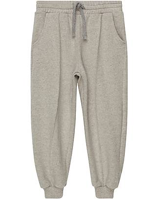 My Little Cozmo Pantaloni in Maglia - Grigio Chiaro - Tessuto Biologico Pantaloni Lunghi