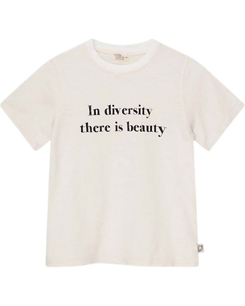 My Little Cozmo T-shirt "In Diversity there is Beauty" - Avorio - 100% Cotone Certificato GOTS T-shirt