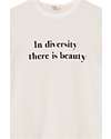 My Little Cozmo T-shirt "In Diversity there is Beauty" - Avorio - 100% Cotone Certificato GOTS T-shirt