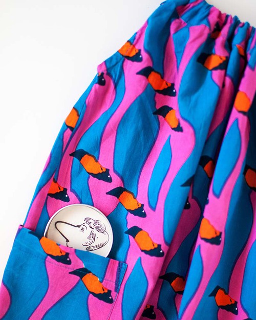 Nadadelazos Abito con Bretelline Flamingo - Fenicotteri Rosa - 100% Cotone Bio Vestiti_