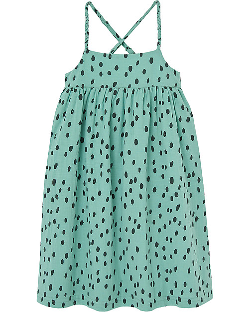 Nadadelazos Abito Semi - Verde Chiaro - 100% Cotone bio Vestiti_