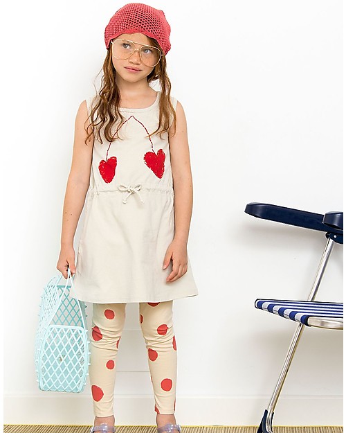 Nadadelazos Abito T-shirt Bimba, Ciliegia - 100% jersey di cotone bio Vestiti_