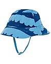 Nadadelazos Cappellino Estivo Parasole, Onde nel Blu - 100% cotone bio Cappelli Estivi