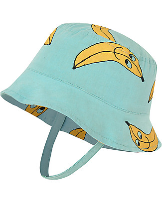 Nadadelazos Cappello Estivo Baby Banana Friends - Turchese - 100% Cotone Bio Cappelli Estivi