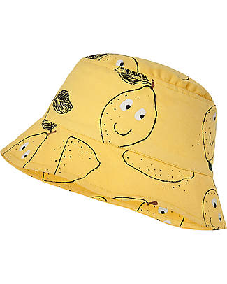 Nadadelazos Cappello Estivo Limoni e Foglie - Giallo - 100% Cotone Bio Cappelli Estivi