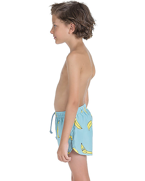Nadadelazos Costume a Pantaloncino Banana Friends - Turchese - con Coulisse Boxer Mare