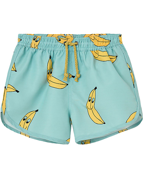 Nadadelazos Costume a Pantaloncino Banana Friends - Turchese - con Coulisse Boxer Mare