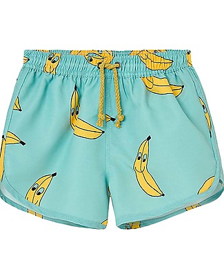 Nadadelazos Costume a Pantaloncino Banana Friends - Turchese - con Coulisse Costumi a Pantaloncino