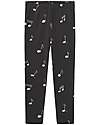 Nadadelazos Leggings - Note Musicali - Nero - Cotone Biologico GOTS Leggings