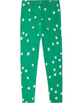 Nadadelazos Leggings Sonia - Verdi a Pois - Cotone Leggings