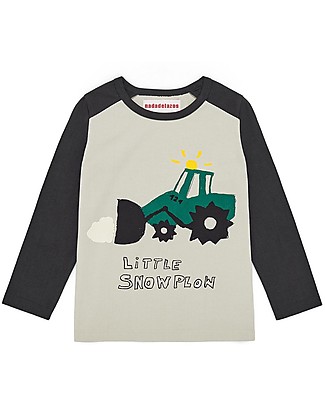Nadadelazos Maglia a Maniche Lunghe - Jimmy Lo Spazzaneve - 100% Jersey di Cotone Bio Maglie Manica Lunga