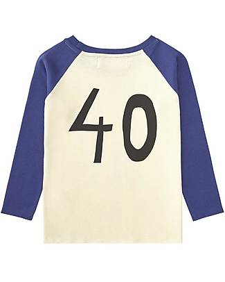 Nadadelazos Maglia Maniche Lunghe - Basketball Player - Avorio - 100% Cotone Bio GOTS Maglie Manica Lunga