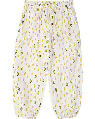 Nadadelazos Pantaloni Cardamomo Giallo - 100% Cambrì di Cotone Bio Pantaloni Lunghi