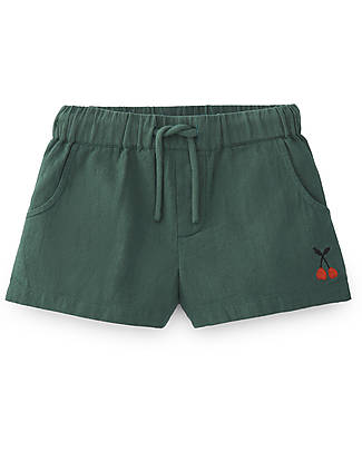 Nadadelazos Shorts Ampi Laguna - Verde - 100% Morbido Cotone Bio Pantaloni Corti
