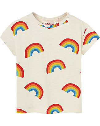 Nadadelazos T-shirt Arcobaleni - Avorio - 100% jersey di Cotone bio T-Shirt e Canotte