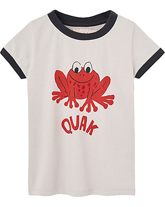 Nadadelazos T-shirt Quak - Grigio Chiaro - 100% jersey di Cotone bio T-Shirt e Canotte