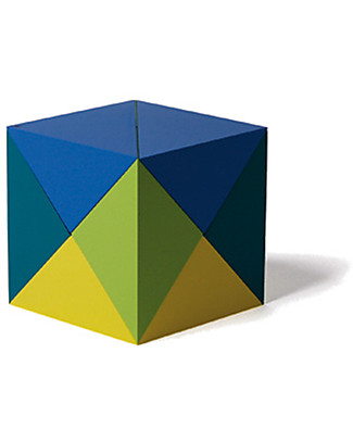 Naef Spiele Cubo Smonta e Incastra - Blu verde e giallo - Agon Incastri In Legno