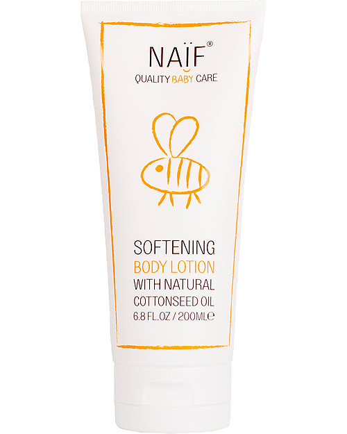 NAIF Baby Care Crema Idratante Naturale Corpo Baby all’Olio di semi di Cotone - Senza SLS/SLES, Parabeni, Oli Minerali o PEG Creme ed Olii Baby