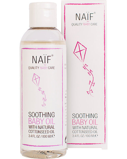 NAIF Baby Care Olio da Massaggio Lenitivo Baby  - Senza SLS/SLES, Parabeni, Oli Minerali o PEG Creme ed Olii Baby