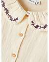 Name it Blusa con Colletto Ricamato - Crema - 100% Cotone Bluse