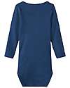 Name it Body a Maniche Lunghe - Blu - Cotone Biologico Elasticizzato Body Manica Lunga