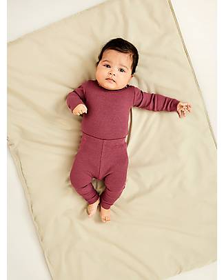 Name it Body Manica Lunga con Pizzo a Coste - Viola - Cotone Organico Body Manica Lunga