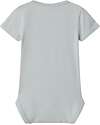 Name it Body Maniche Corte - Pearl Blue - Cotone Bio Body Manica Corta