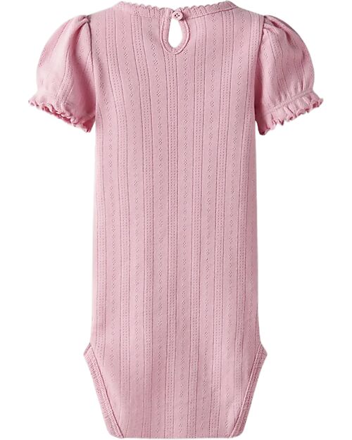 Name it Body Maniche Corte - Rosa Cameo - 100% Cotone Bio Body Manica Corta