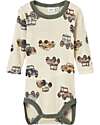 Name it Body Maniche Lunghe - Beige - Cars - 100% Lana Merino Body Manica Lunga