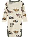 Name it Body Maniche Lunghe - Beige - Cars - 100% Lana Merino Body Manica Lunga