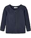 Name it Cardigan con Zip - Dark Sapphire - 100% Cotone Cardigan