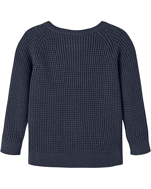 Name it Cardigan con Zip - Dark Sapphire - 100% Cotone Cardigan