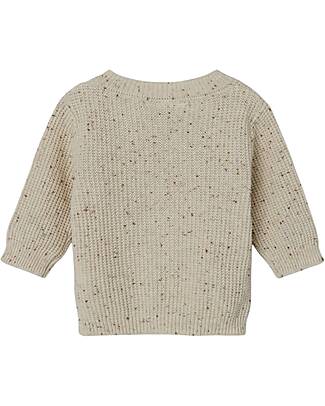 Name it Cardigan Lavorato a Maglia con Bottoni - Peyote Melange - 100% Cotone Cardigan