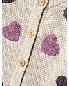 Name it Cardigan Lavorato a Maglia - Panna - Cuori - 100% Cotone Bio Cardigan